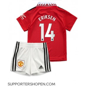 Manchester United Christian Eriksen #14 Hemmatröja Barn 2022-23 Kortärmad (+ korta byxor)